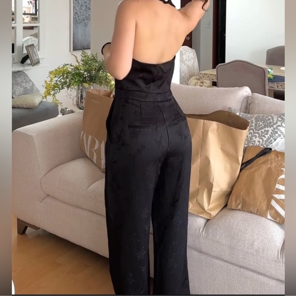 Zara Jacquard Vest Jumpsuit - Picture 14 of 14